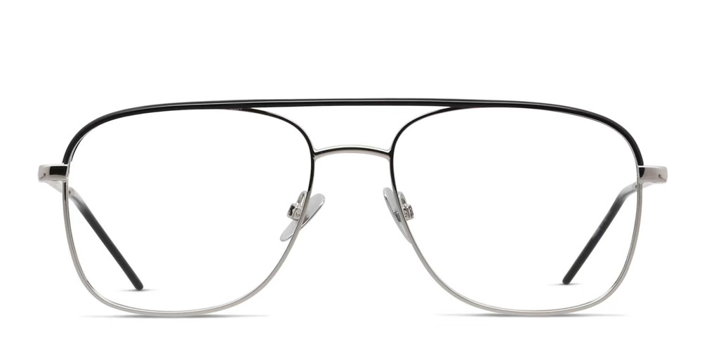 OTTOTO 35-002421 SILVER BLACK EYEGLASSES SUNGLASSES FRAMES 55-17-145